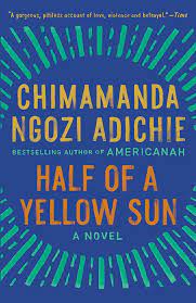 new york times bestseller,  half of a yellow sun chimamanda ngozi adichie, african novels